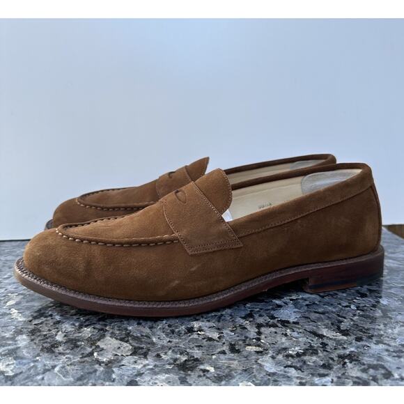 Grant Stone Traveler Penny Loafer Bourbon Suede Men’s Size 11D - Picture 4 of 16